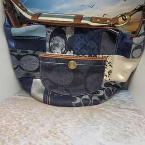 Coach denim patchwork hobo - Gem